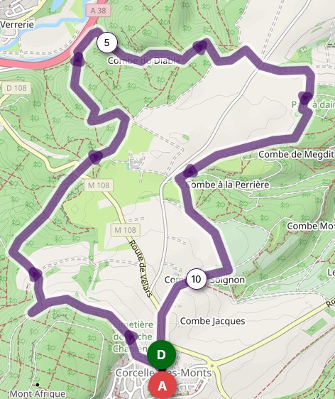 tracé du parcours